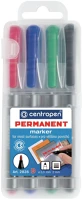 Centropen 2836, 4 klf Alkoholos marker készlet, 2mm, b centropen 2836, 4 klf. szín