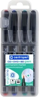 Centropen 4606 4-es klt Alkoholos marker 1mm, cd/dvd liner m centropen 4606 4-es klt