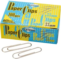 Centrum 80058 Gemkapocs  33 mm nikkel 100 db/doboz kép