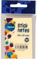 Centrum 80081 Öntapadós jegyzettömb  stick notes 51x76 mm, 100 lapos, pasztel sárga kép