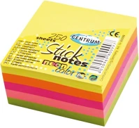 Centrum 80099 Öntapadós jegyzettömb  stick notes 51x51 mm 250 lapos neon vegyes színek kép