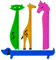 Centrum 80271 Vonalzó műanyag  15 cm állatok kép