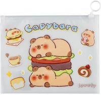 Centrum 81265 Cipzáras tasak capybara pvc 21x17 cm vegyes kép