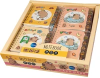 Centrum 81273 Jegyzettömb  capybara spirálos, 64 lapos, 8.7x11.3cm kép