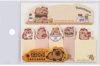 Centrum 81278 Öntapadós jegyzettömb capybara 50x14 mm 6 db kártya x 15 lap kép