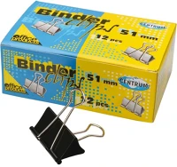 Centrum 81833/91370 Iratcsipesz  51 mm fekete 12 db/doboz kép