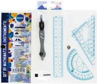 Centrum DB-OS KLT Vonalzó  3 db-os klt. + körző kép