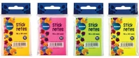Centrum 82211 Öntapadós jegyzettömb  stick notes 51x76 mm, 80 lapos, 4 féle neon szín kép