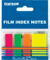 Centrum 82216 Oldaljelölő műanyag  45x12 és 25 mm 4x25 lapos neon színek kép