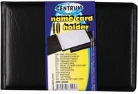 Centrum 83225 Névjegykártyatartó  97x67 mm 40 db-os kemény műbőr fekete kép
