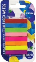 Centrum 83504 Oldaljelölő műanyag  45x8 mm 8x20 lapos neon színek kép