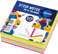 Centrum 87411 Öntapadós jegyzettömb  stick notes 76x76 mm, 225 lapos, 9 féle neon szín kép