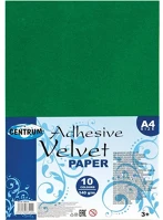 Centrum 88510 Kreatív bársonypapír  a/4 2 mm 10 db/csomag vegyes színek öntapadós kép