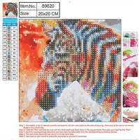 Centrum 89620 Kreatív gyémántszemes kirakó   20x20 cm, zebra kép