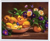 Centrum 89780 Kreatív kifestő klt.  számozott, 40x50 cm, gyümölcstál kép