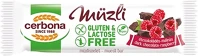 Cerbona 14.01170 Müzliszelet  étcsokoládés és málnás gluténmentes 35g kép