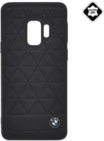 Cg mobile BMHCS9HEXBK Bmw hexagon műanyag telefonvédő (valódi bőr bevonat, háromszög minta) fekete kép
