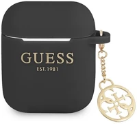 Cg mobile GUA2LSC4EK Guess charms szilikon tok (telefondísz) fekete apple airpods/airpods 2 kép
