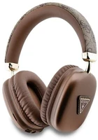Cg mobile GUBHK1P4TPW Guess pu leather 4g triangle logo bluetooth fejhallgató sztereo (v5.3, mikrofon, zajszűrő, ipx4 vízálló) barna kép