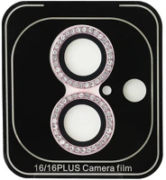 Cg mobile GUCL162SGGP Guess fixed glliter iphone 16/16 plus kameravédő fólia kövekkel kép