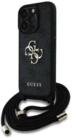 Cg mobile GUHCP15LP4GMGCRK Iphone 15 pro guess pu 4g metal logo crossbody strap műanyag telefonvédő kép