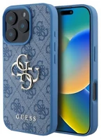 Cg mobile GUHCP16L4GMGBL Iphone 16 pro 5g guess 4g big logo szilikon telefonvédő ütésállóság kép