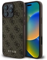 Cg mobile GUHCP16LG4GFBR Iphone 16 pro 5g guess 4g metal gold logo műanyag telefonvédő textil kép