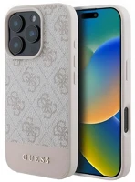 Cg mobile GUHCP16LG4GLPI Iphone 16 pro 5g guess 4g stripe műanyag telefonvédő textil hátlap kép