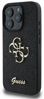 Cg mobile GUHCP16LHG4SGK Guess fixed glitter big 4g apple iphone 16 pro hátlap tok, fekete kép