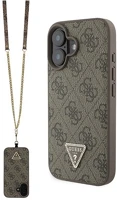 Cg mobile GUHCP16SP4TDSCPW Guess leather metal logo strass crossbody szilikon telefonvédő kép