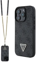 Cg mobile GUHCP16XP4TDSCPK Guess leather metal logo strass crossbody szilikon telefonvédő kép