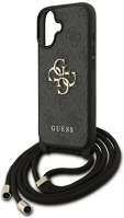 Cg mobile GUHCP17SP4GMGCRK Iphone 17 guess 4g big logo cord stap crossbody műanyag telefonvédő kép