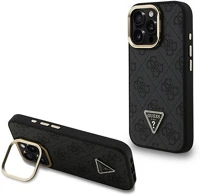 Cg mobile GUHMP15LPCS4GPTK Iphone 15 pro guess pu 4g strass triangle logo stand műanyag telefonvédő kép