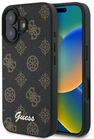 Cg mobile GUHMP16MPGPYSK Guess peony script apple iphone 16 plus magsafe kompatibilis tok, fekete kép
