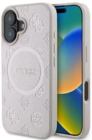 Cg mobile GUHMP16MPSAPSMEP Guess saffiano peony classic logo apple iphone 16 plus magsafe kompatibilis kép