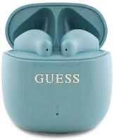 Cg mobile GUTWSJ14ESGQ Guess printed classic logo vízálló fülhallgató headset ciánkék kép