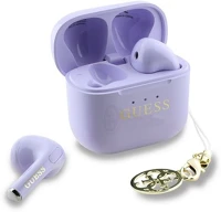Cg mobile GUTWSXMCCLU Guess classic logo charm fülhallgató headset lila kép