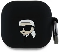Cg mobile KLA4RUNIKK Karl lagerfeld 3d logo nft karl head szilikon tok (karabíner) fekete apple kép