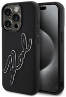 Cg mobile KLHCP15L3DRKSDLK Iphone 15 pro karl lagerfeld 3d rubber signature szilikon telefonvédő kép