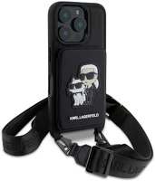 Cg mobile KLHCP16LCSAKCPMK Iphone 16 pro karl lagerfeld saffiano crossbody strap szilikon telefonvédő kép