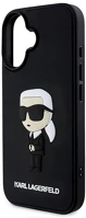 Cg mobile KLHCP16S3DRKINK Iphone 16 karl lagerfeld 3d rubber ikonik szilikon telefonvédő kép