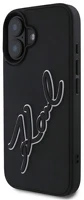 Cg mobile KLHCP16S3DRKSDLK Iphone 16 karl lagerfeld 3d rubber signature szilikon telefonvédő kép