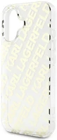 Cg mobile KLHCP16SHKFOEMD Iphone 16 karl lagerfeld iml electroplated repeated logo szilikon kép