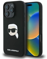 Cg mobile KLHMP16LSKHPPLK Karl lagerfeld liquid silicone karl head magsafe apple iphone 16 pro hátlap kép