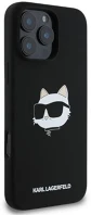 Cg mobile KLHMP16XSCHPPLK Karl lagerfeld silicone choupette head print apple iphone 16 pro max magsafe kép