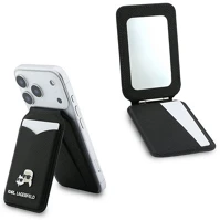 Cg mobile KLWMSMPGKCHPK Karl lagerfeld mirror tok, bőr hatású univerzális, magsafe, fekete kép