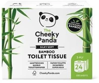 Cheeky panda COR_KHH910 Toalettpapír, bambusz, 3 rétegű, kistekercses, 24 tekercs, fehér kép