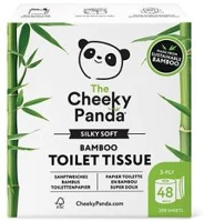 Cheeky panda COR_KHH912 Toalettpapír, bambusz, 3 rétegű, kistekercses, 48 tekercs, fehér kép