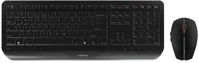 Cherry JD-7000BE-2 Gentix desktop vezeték nélküli belga billentyűzet + egér fekete kép