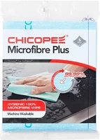 Chicopee 12.01404 Törlőkendő mikroszálas  mircofibre plus mosható 34 x 40 cm kék 5 darabos kép